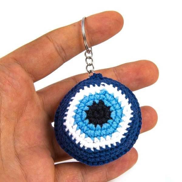 Macrame Keychain, Evil Eye Keychain, Handmade Keychain