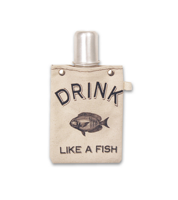 Drink Like a Fish Flask (4oz)