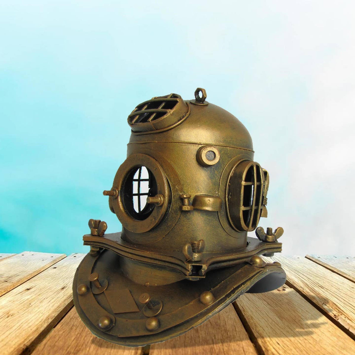 Metal Diver's Helmet Decoration