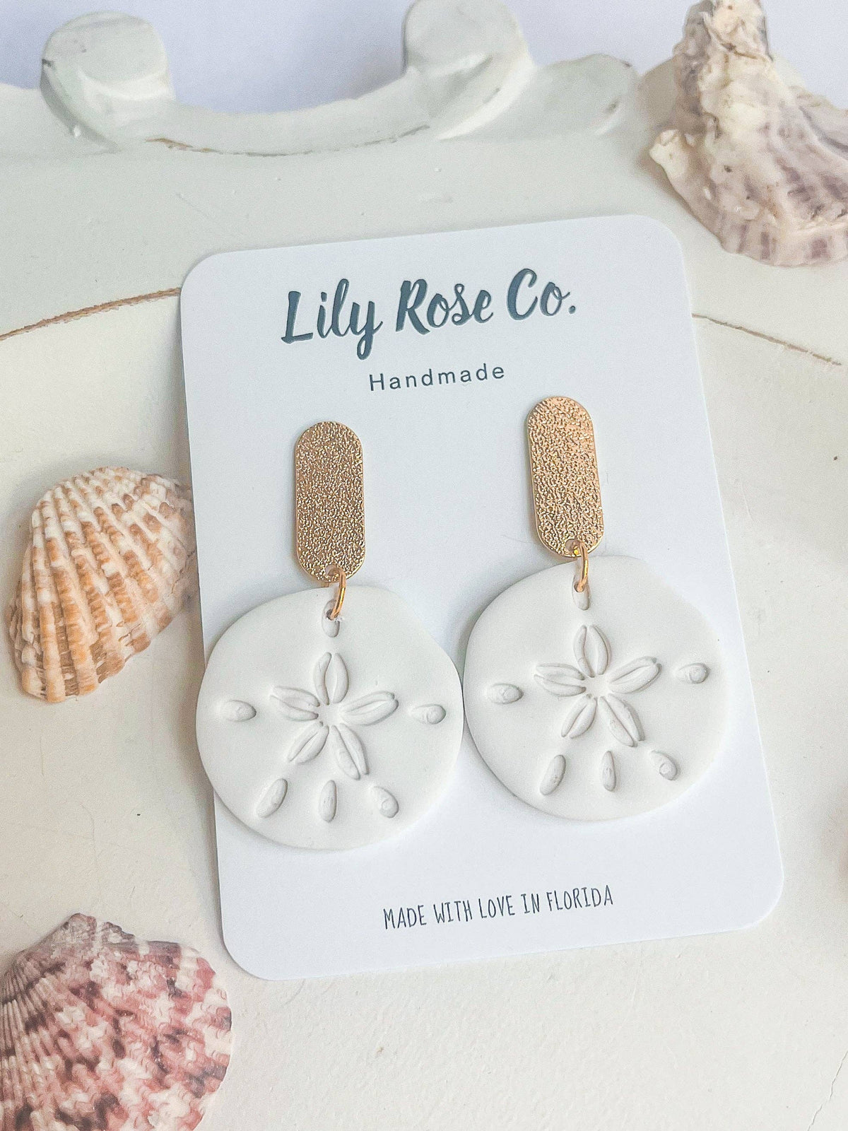 Sand color Shell Earrings