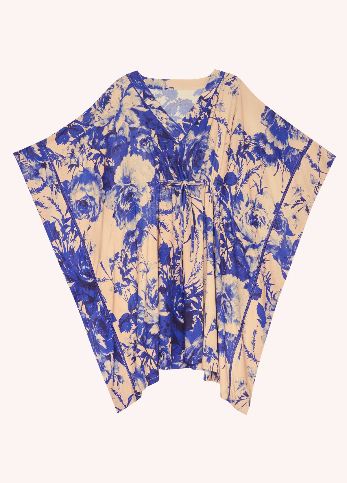 Beach Cover Up - China Blue Blooms