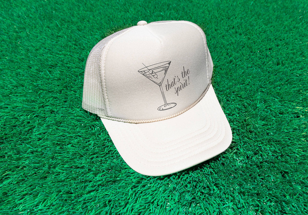That's the Spirit, Funny Trucker Hat, Trucker Hats, Martini