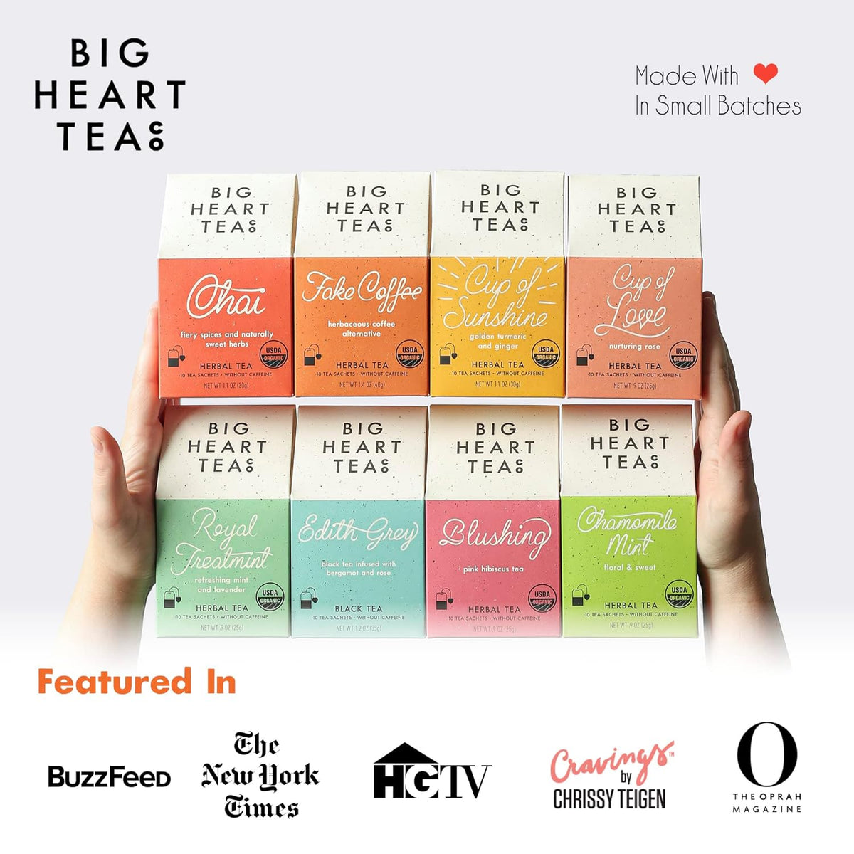 Big Heart Tea Co - "Edith Grey" Caffeinated Black Tea - 10 Count