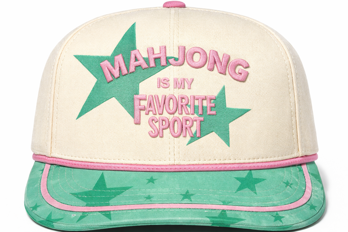Mahjong is My Favorite Sport Printed Hat