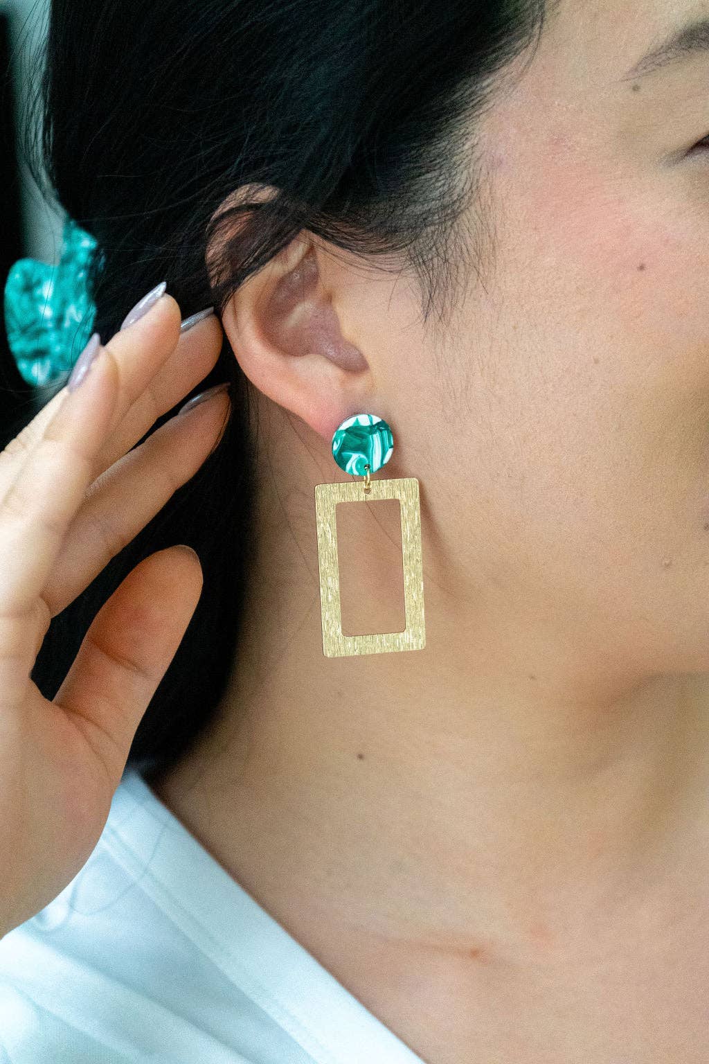 Rebecca Earrings - Sea Green // Jewelry, Gifts