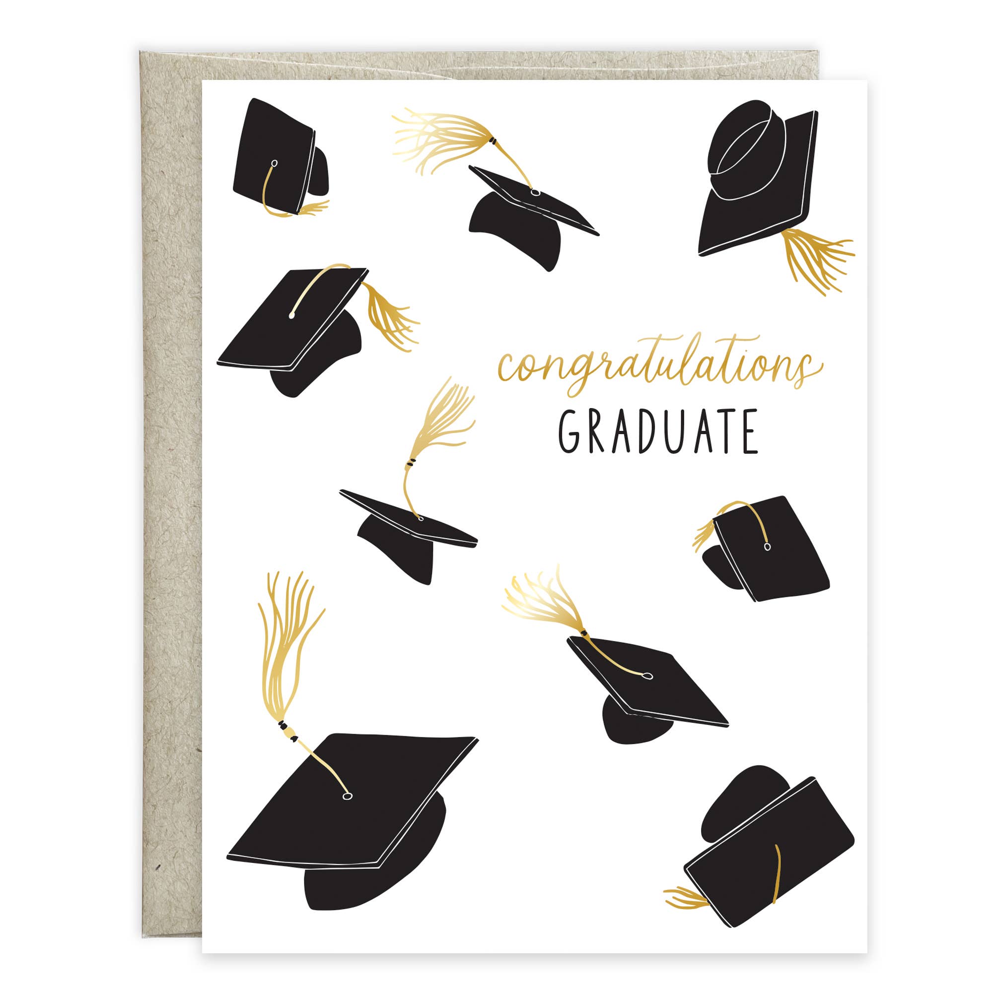 Floating Grad Caps Graduation Greeting Card - Floating Grad Hats - One Amazing Find ...