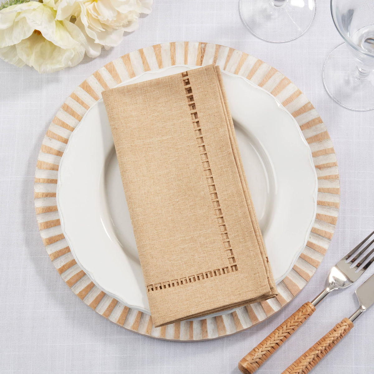 Laser-Cut Hemstitch Napkin