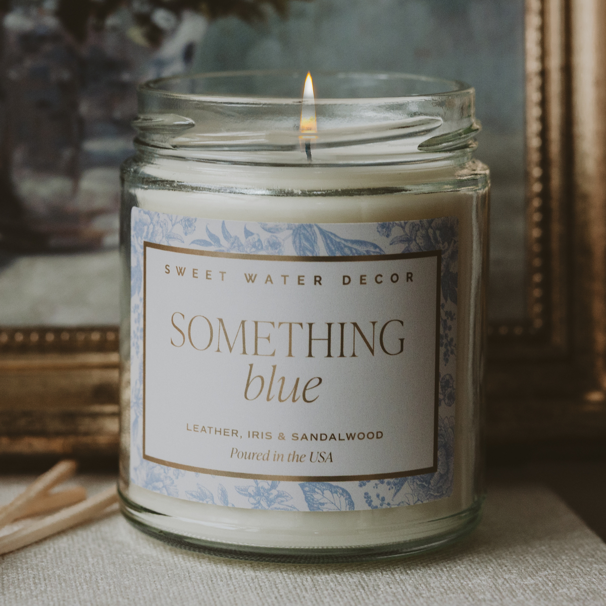 Something Blue 9 oz Soy Candle - Engagement Gifts