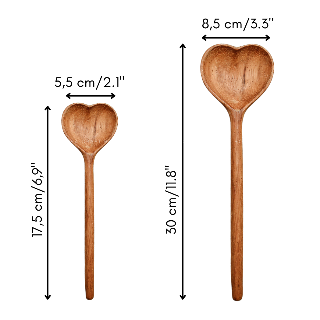 Wooden Heart Shaped Spoon