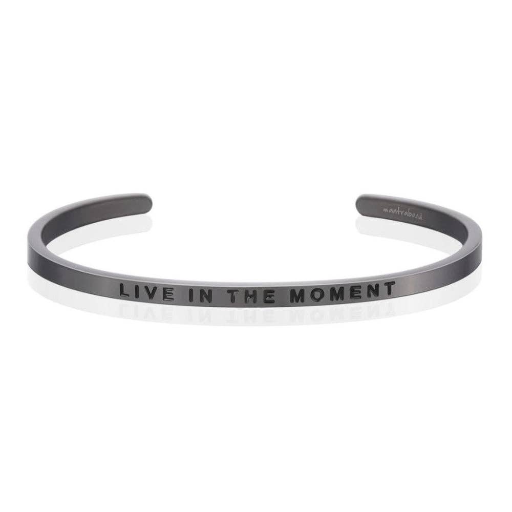 Live in the Moment - inspirational mantraband® bracelet