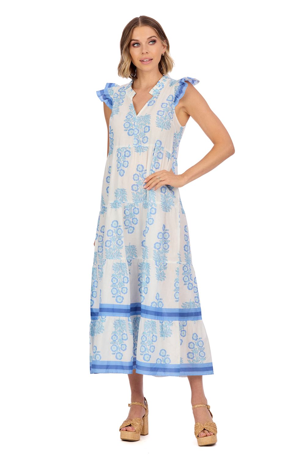 Blue Chapman Maxi Dress