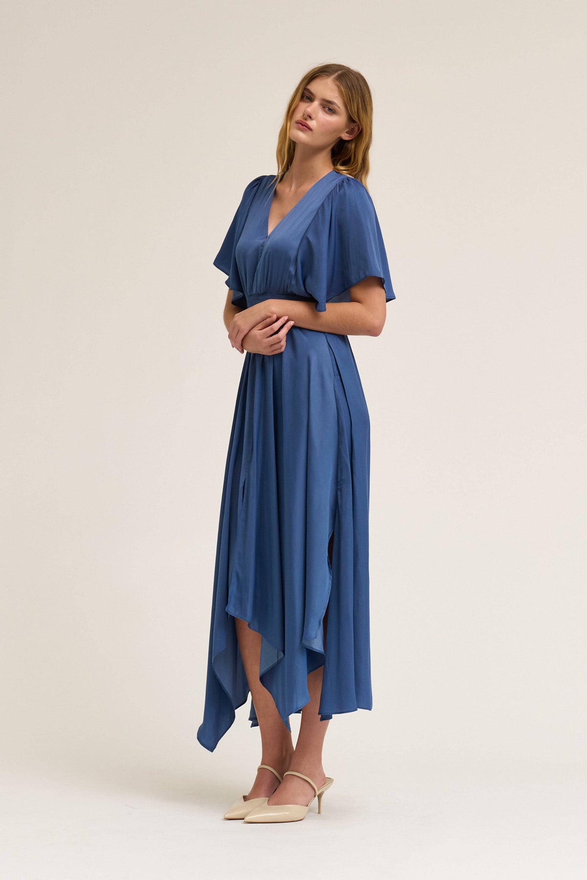  UNBALANCED SKIRT MAXI DRESS