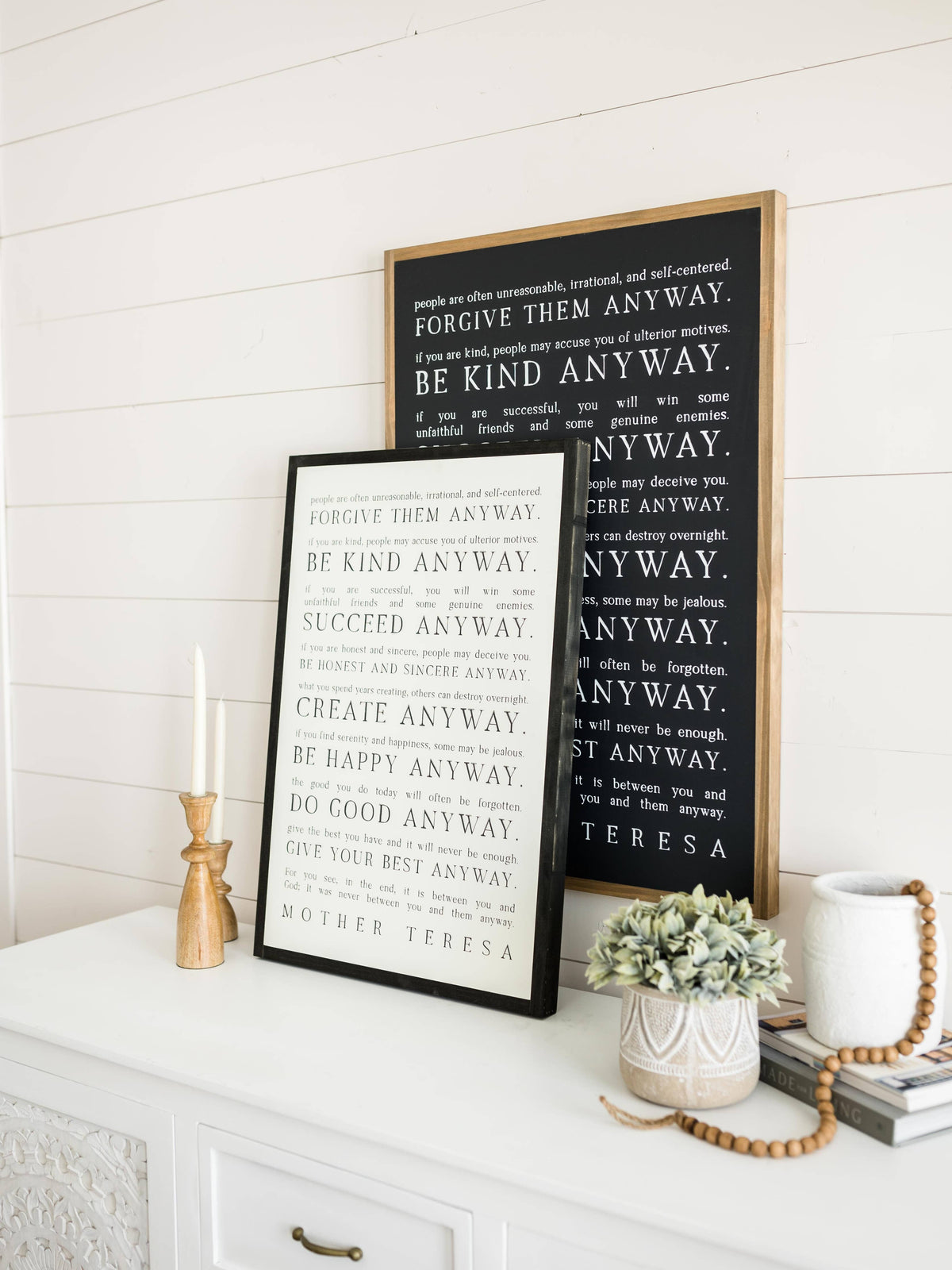 Love them Anyway | Mother Teresa | Wall Art
