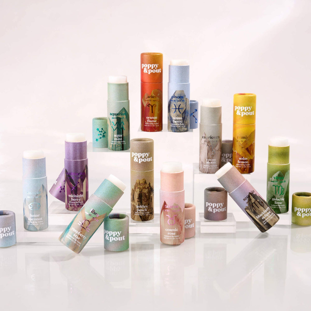 Zodiac Cosmic Crystal Collection. Each Sold Separately.