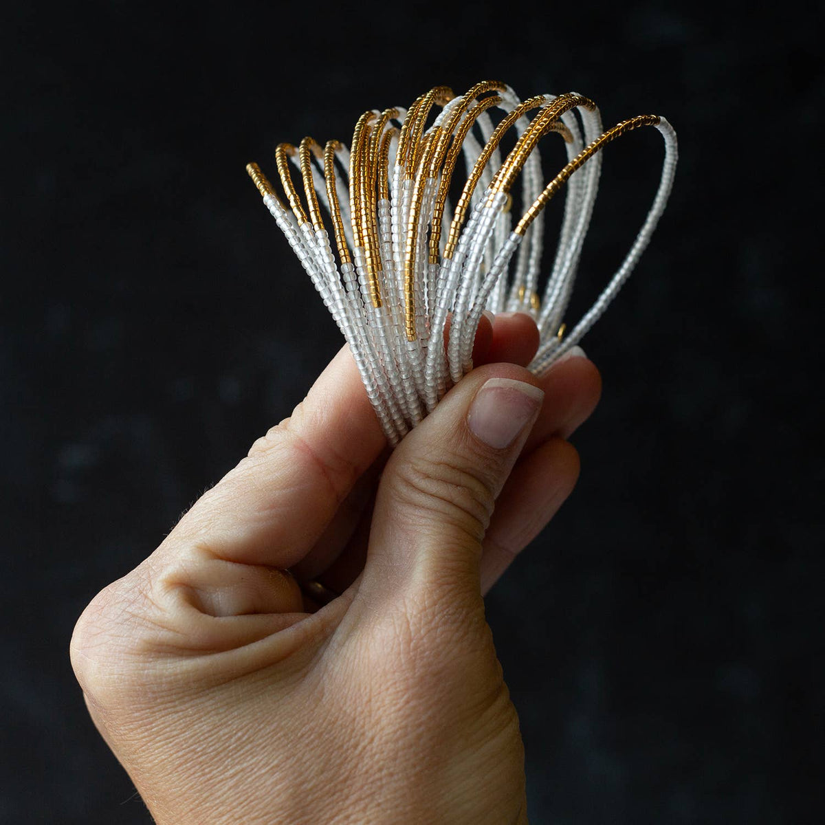 Norah Bangle-Pearl | Beaded Bracelet | Delicate Jewelry