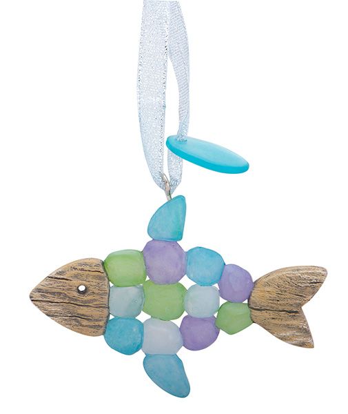 Driftwood and Sea Glass Fish