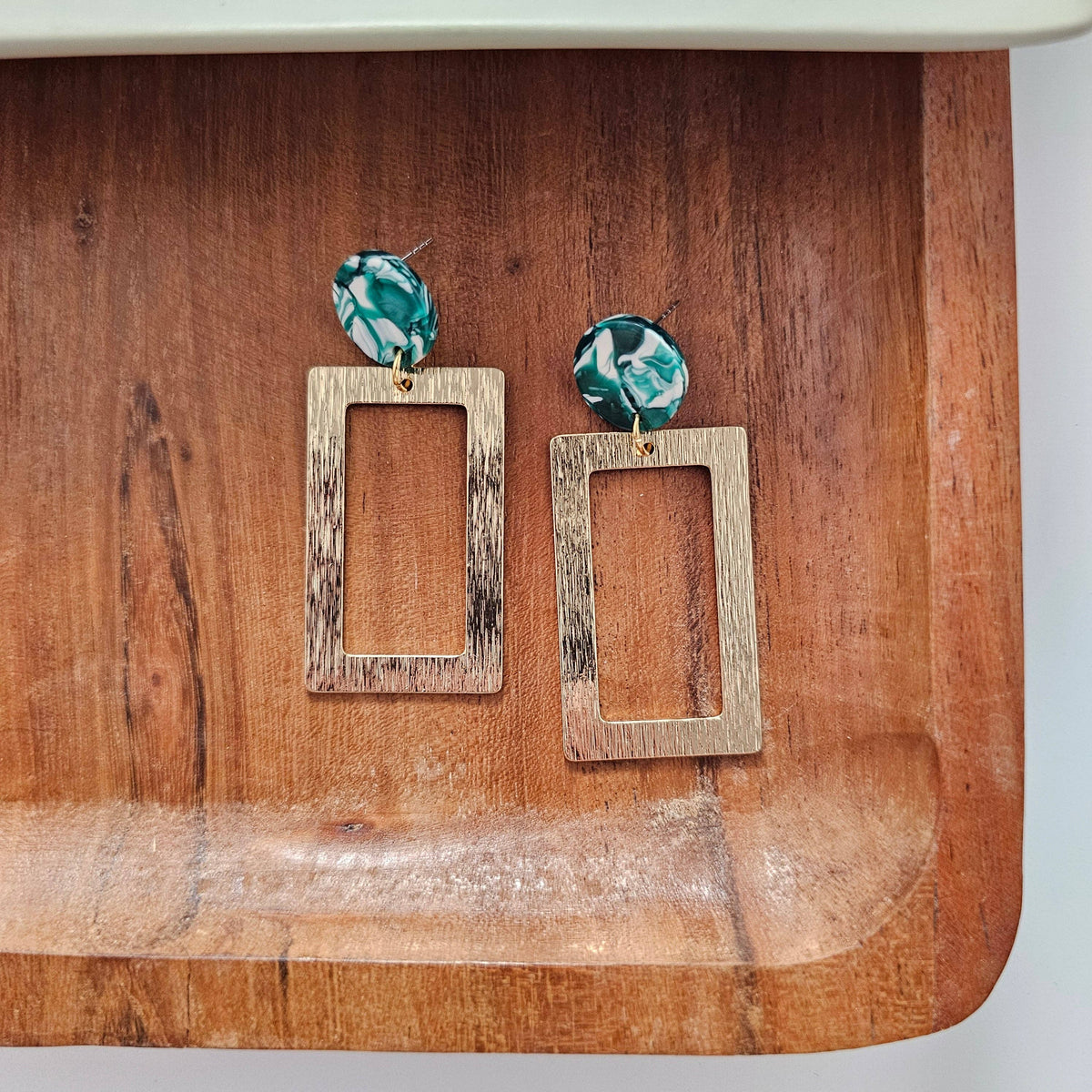 Rebecca Earrings - Sea Green // Jewelry, Gifts