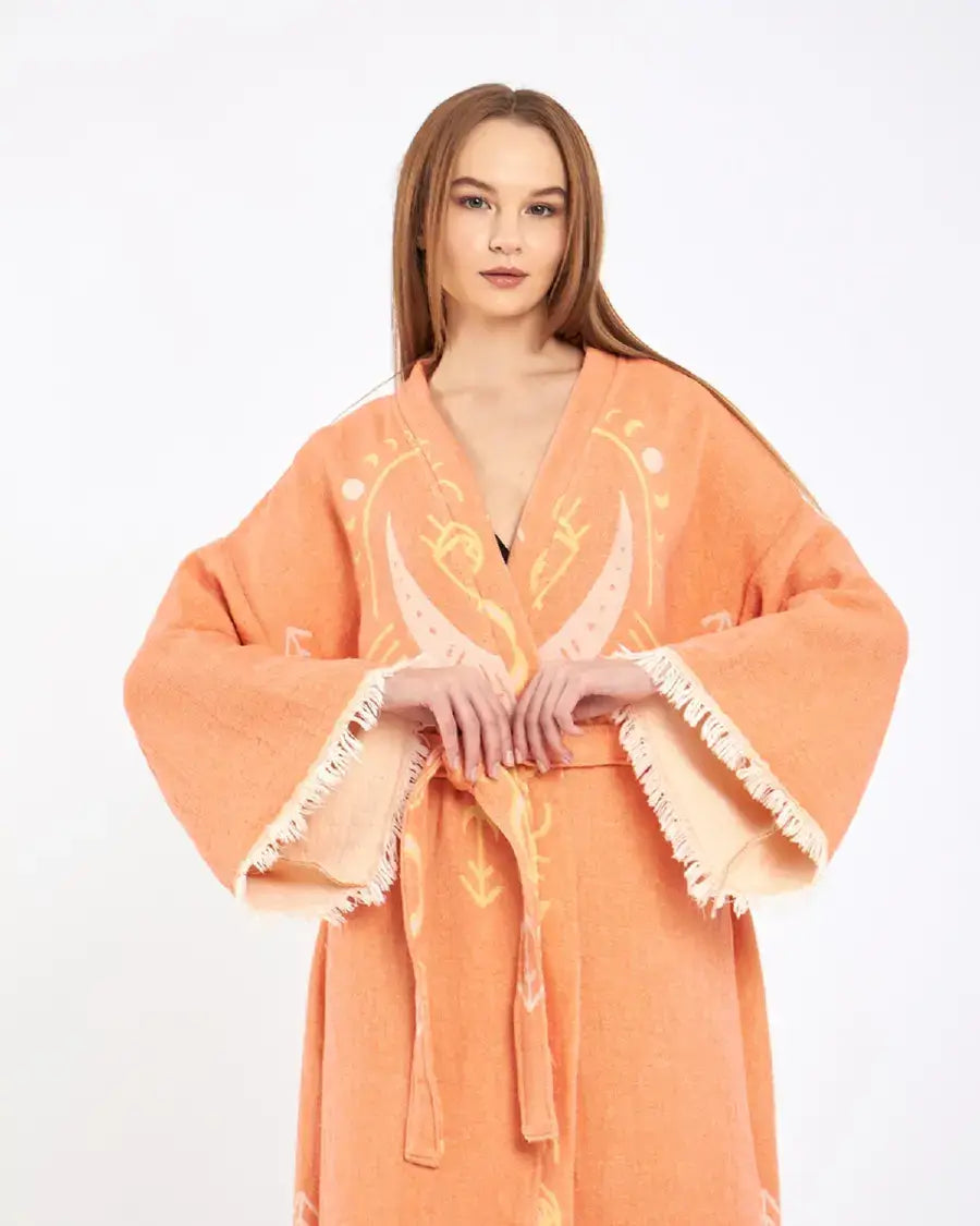Evil Eye Kimono, Jacquard Kimono, Festival Kaftan Kimono