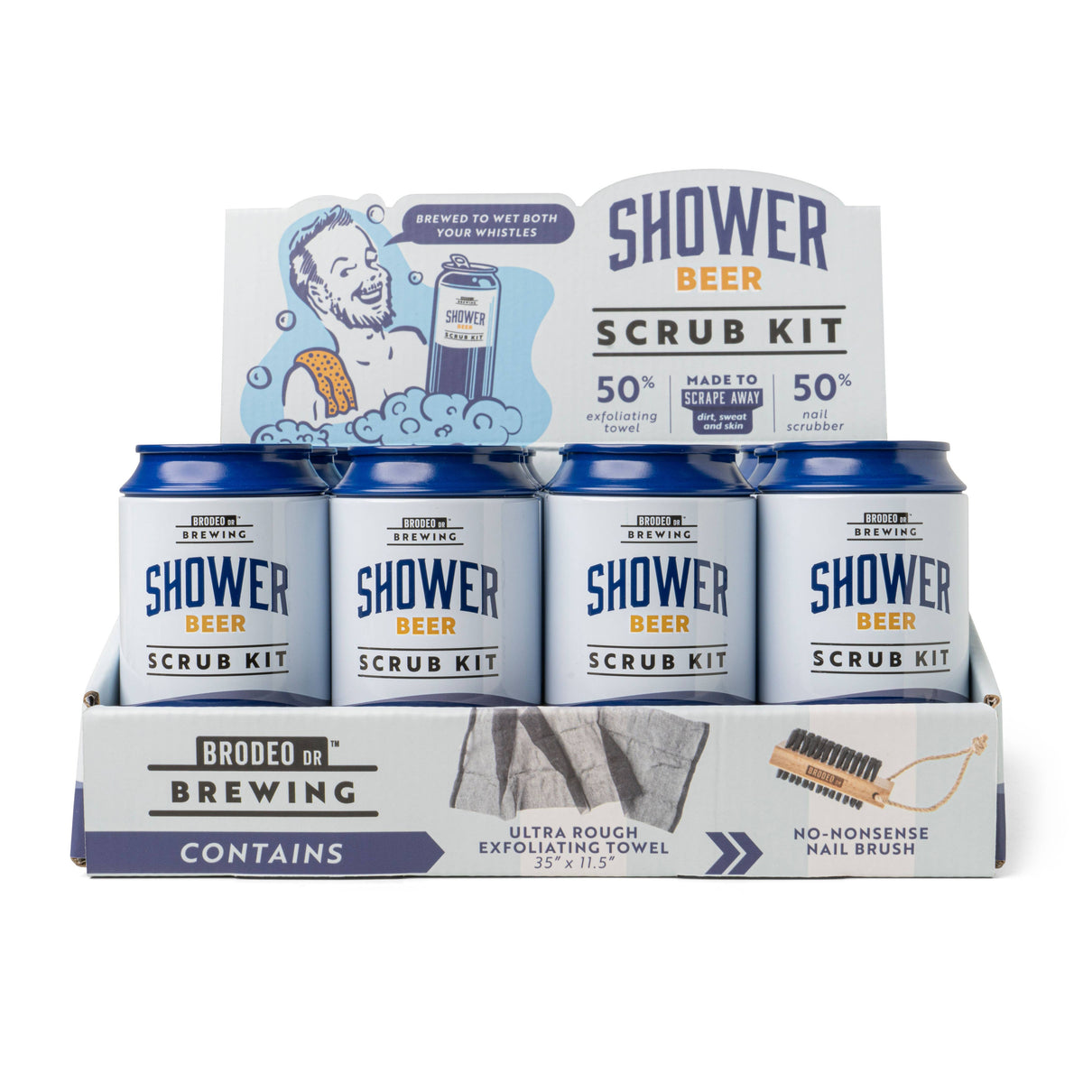 Brodeo Drive Shower Beer Scrub Kit
