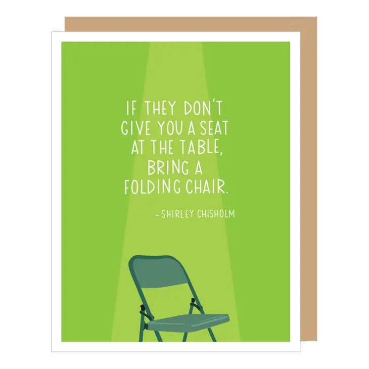 Shirley Chisholm Quote Blank Card