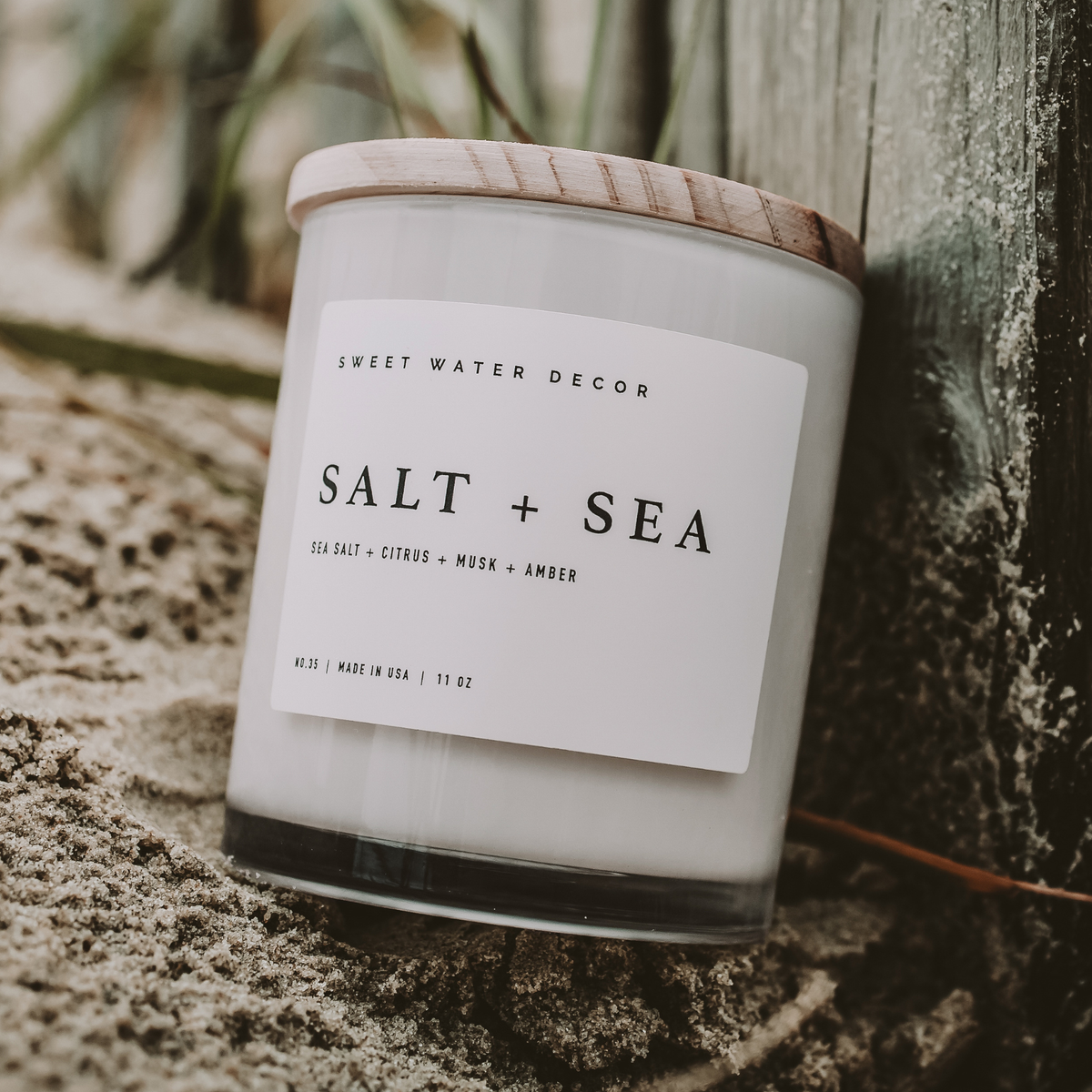 Salt and Sea 11 oz Soy Candle - Home Decor & Gifts