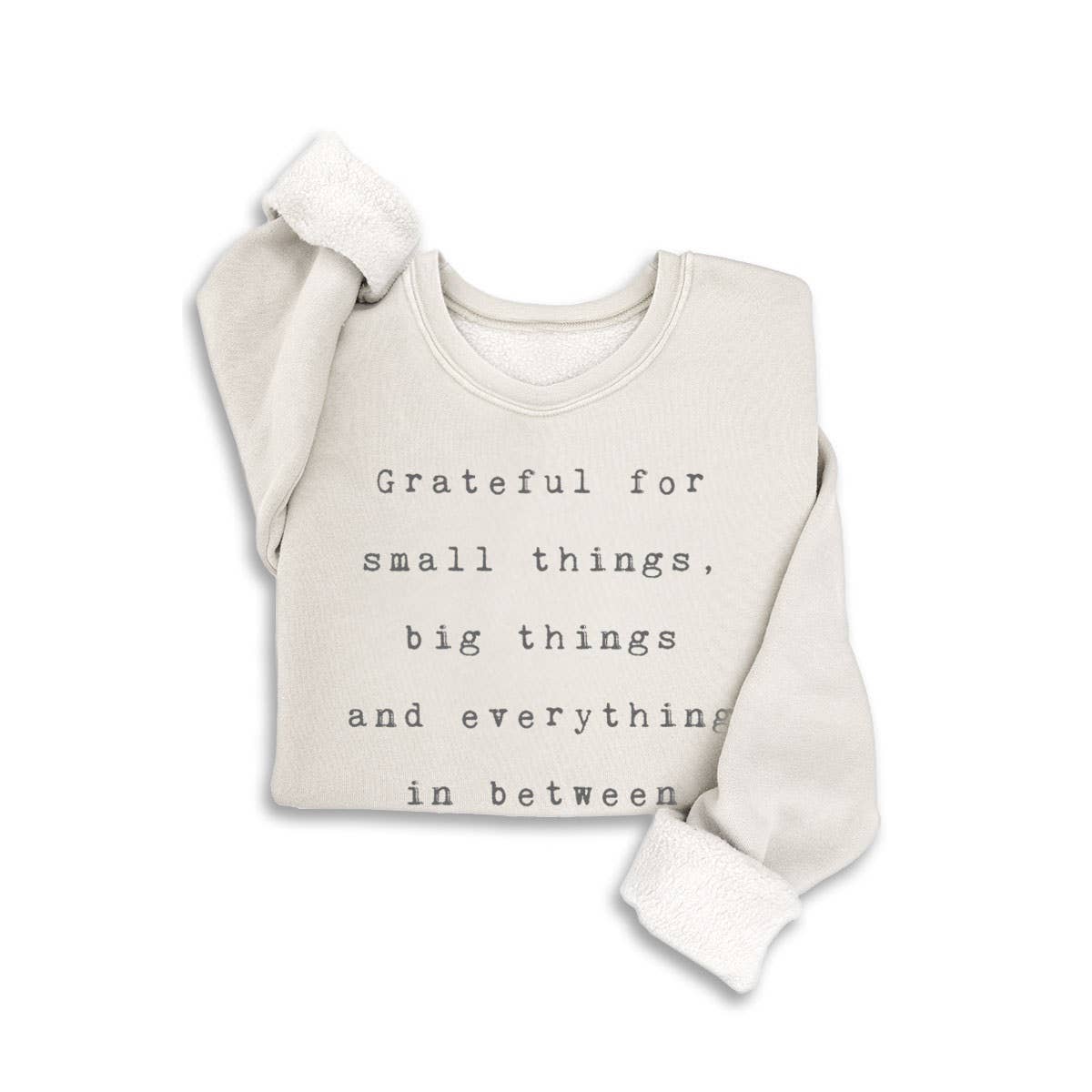 GRATEFUL FOR SMALL THINGS MINERAL SWEATSHIRTS