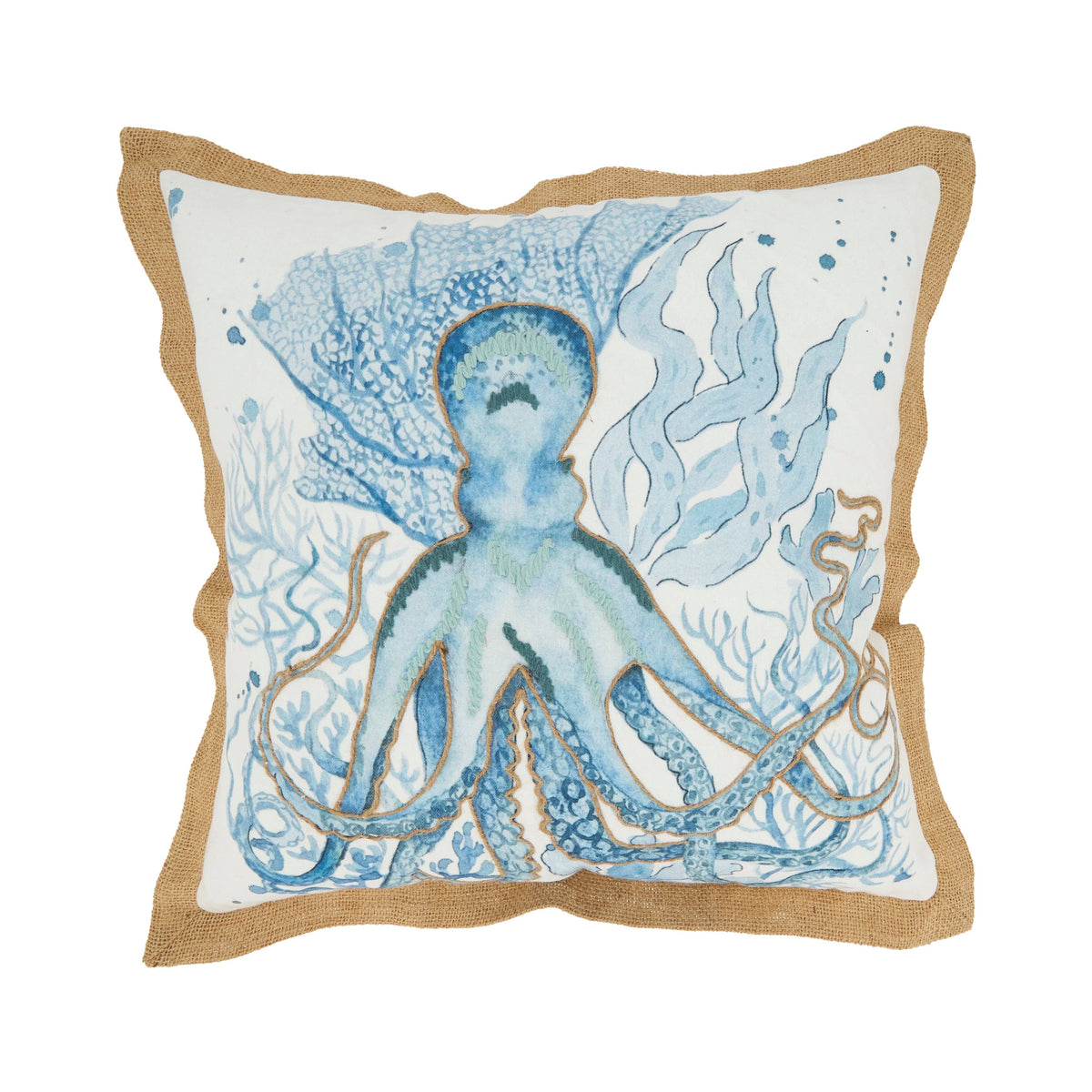 Whimsical Outdoor Octopus Pillow