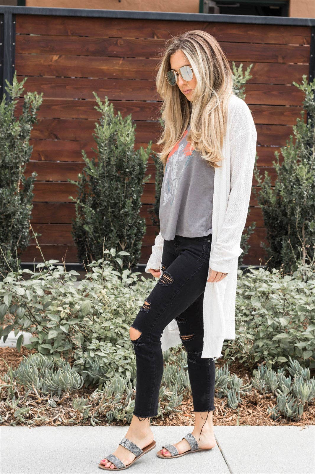 Waffle Knit Pocket Scarlet Cardigan | S-3X