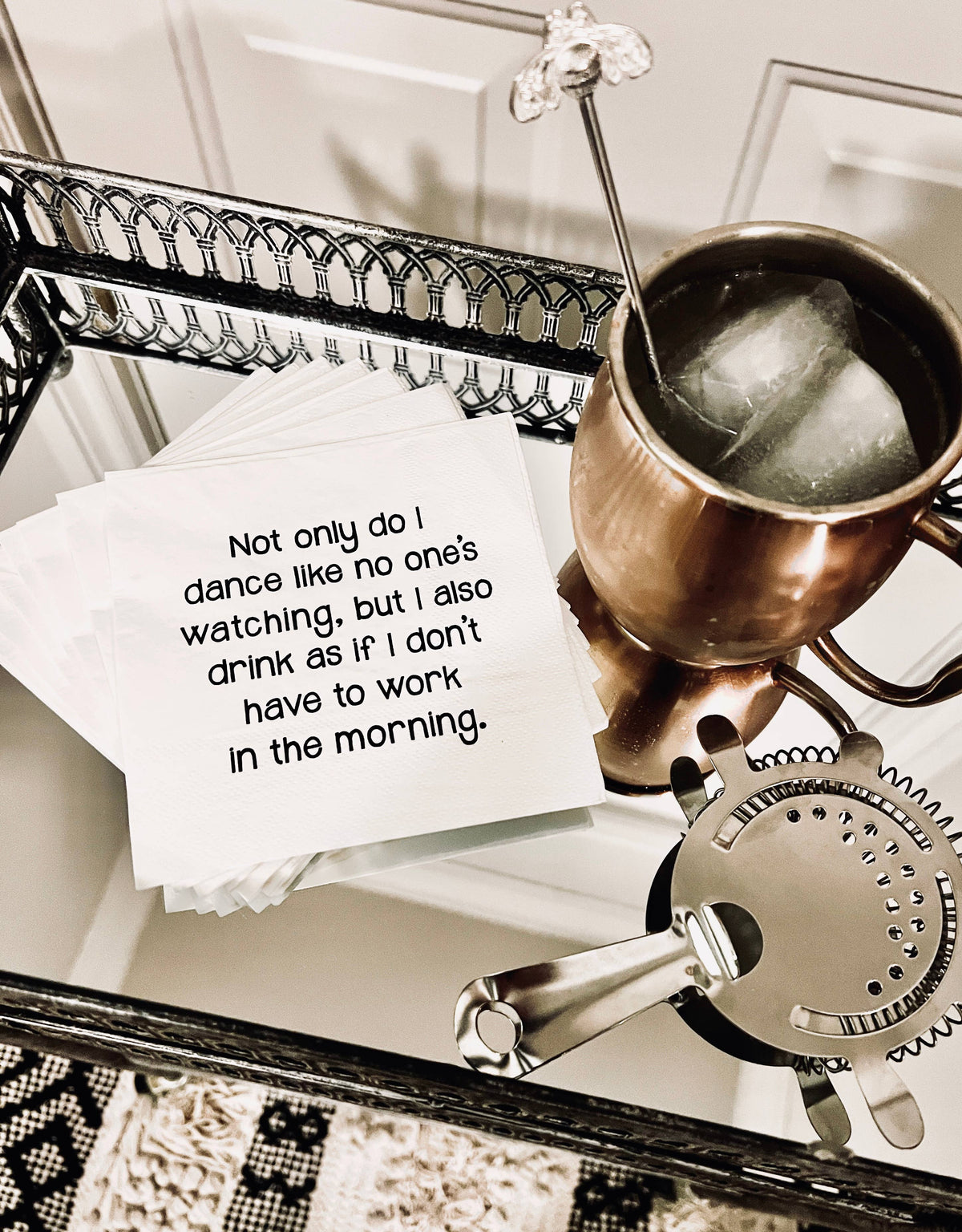 Not only do I dance like nobody is watching Cocktail Napkins