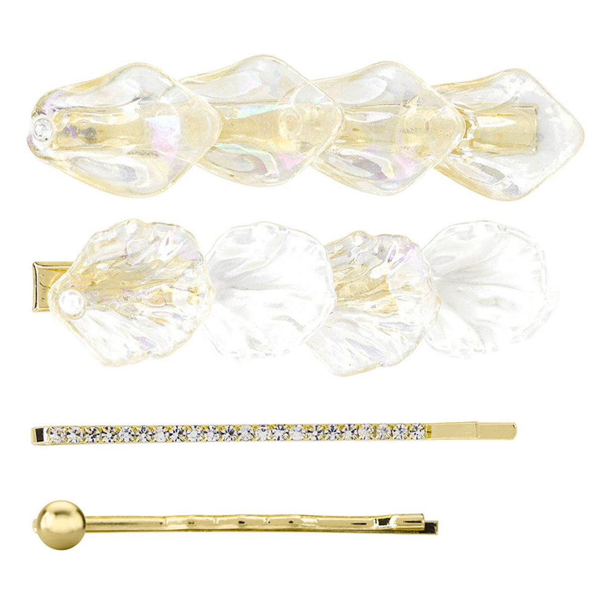 Hair Pins - Pearl Shells - Set of 4