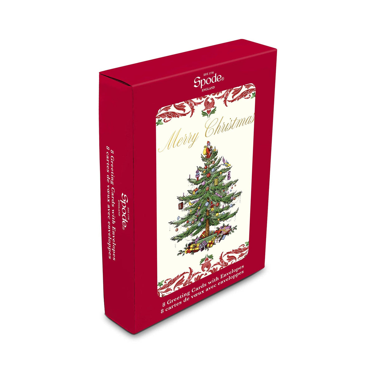 Spode Christmas Tree Yuletide Artisan Note Card Set