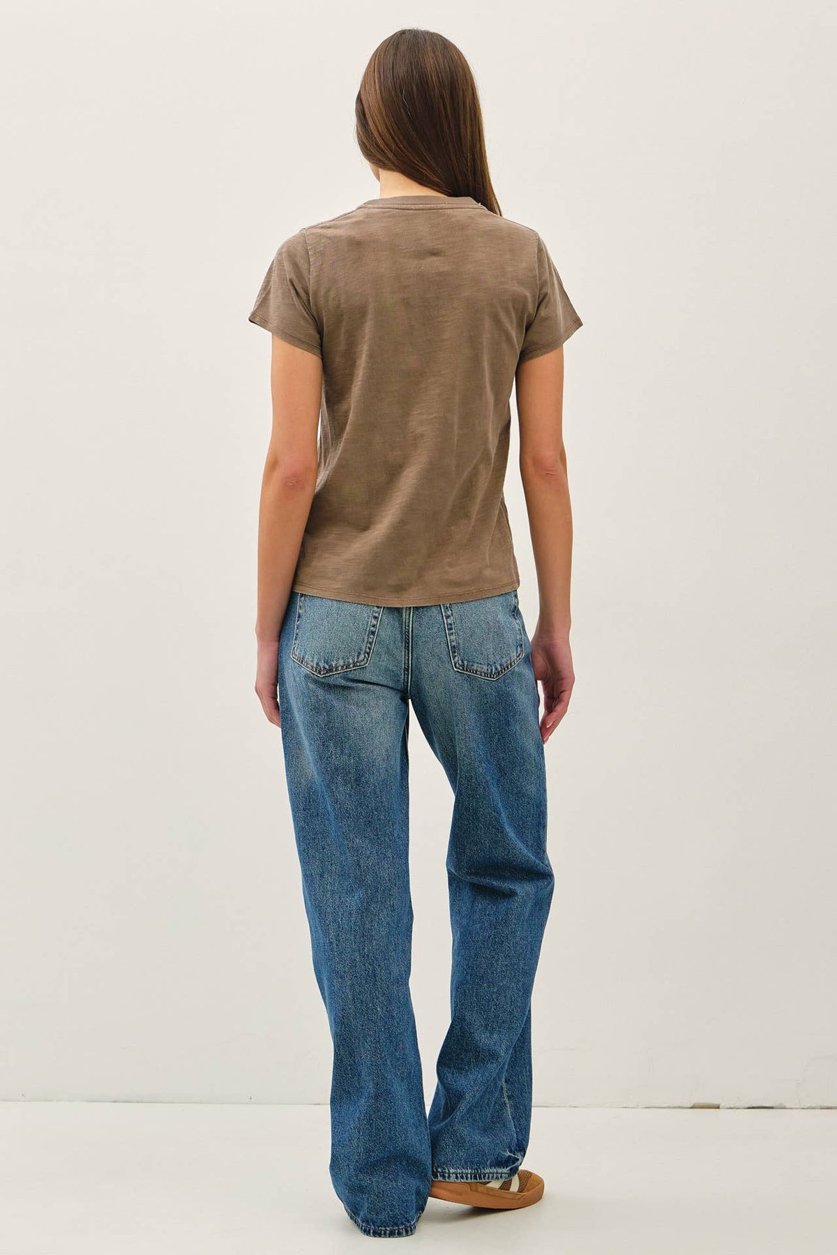 NEW COLOR-CLASSIC CUT ACID WASH COTTON T-SHIRT