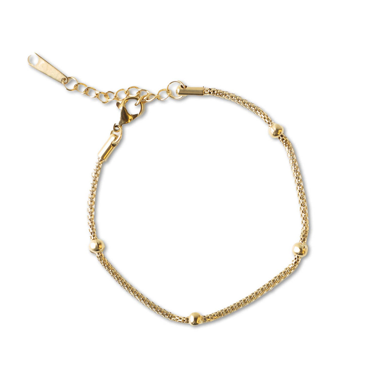 Gold Chain Bracelet-Satellite, Gilded Collection