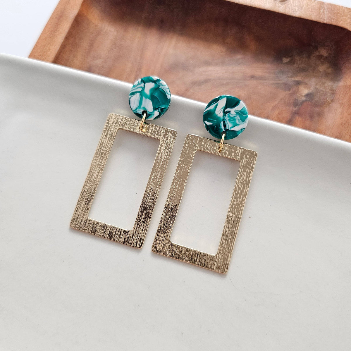 Rebecca Earrings - Sea Green // Jewelry, Gifts