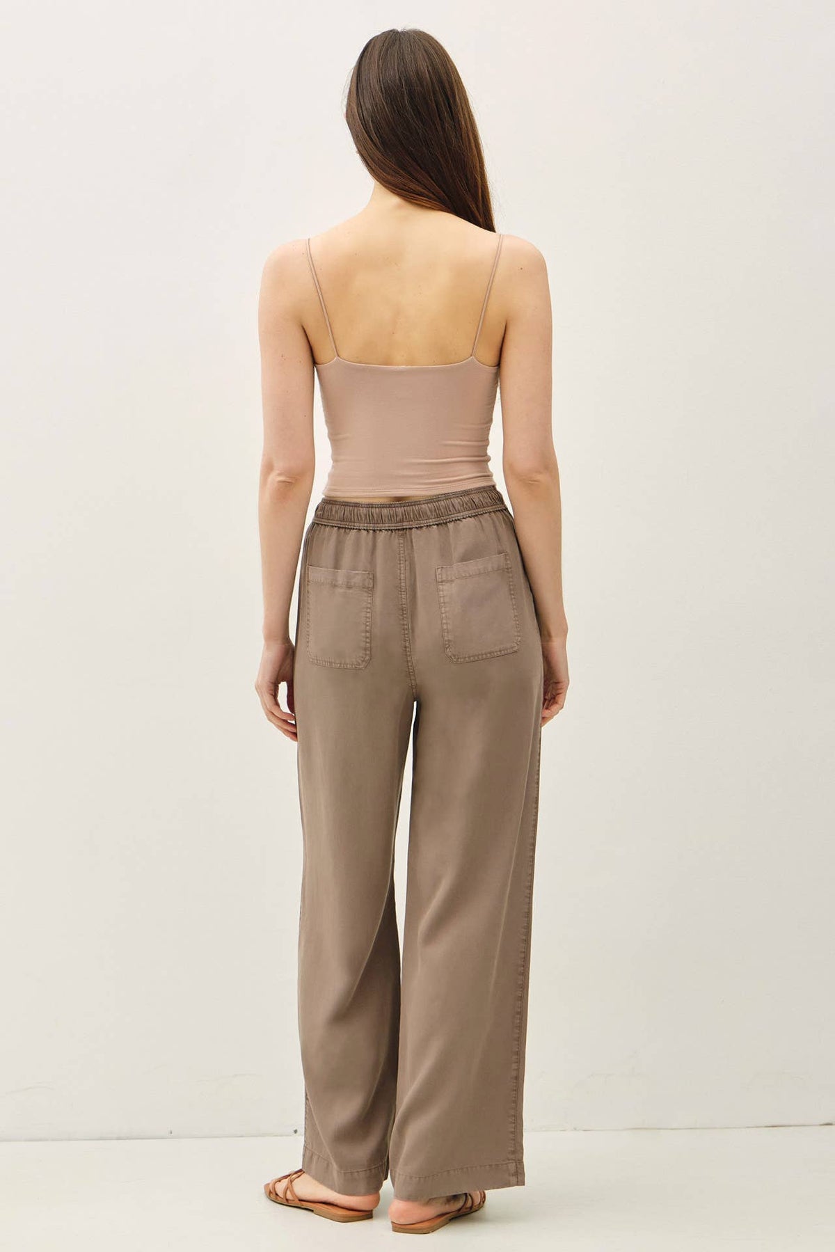 TENCEL WIDE LEG PANTS