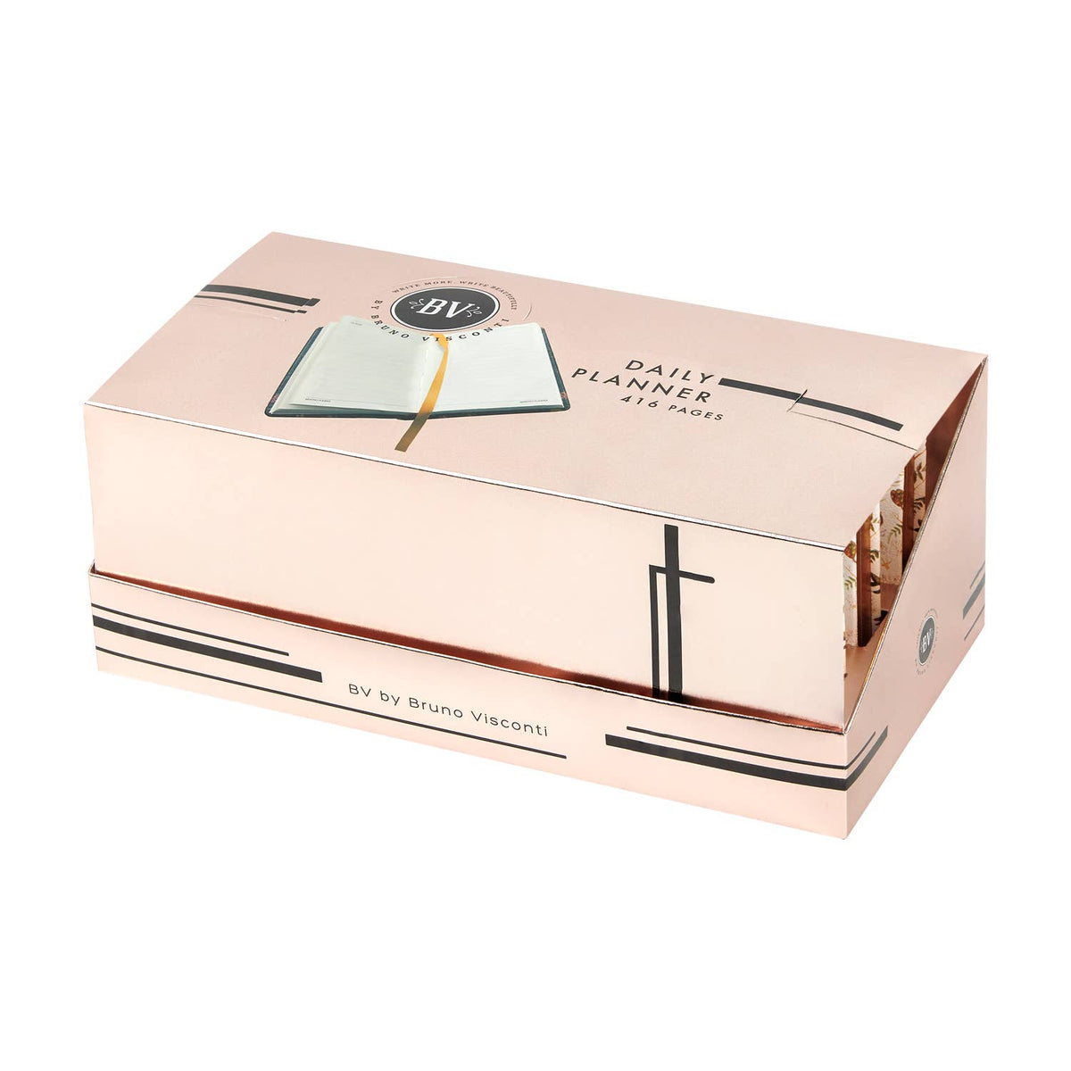 A7 Vegan Leather Pocket Planner - Peonies