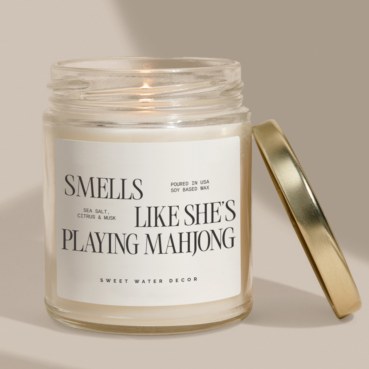 Smells Like She's Playing Mahjong 9 oz Soy Candle
