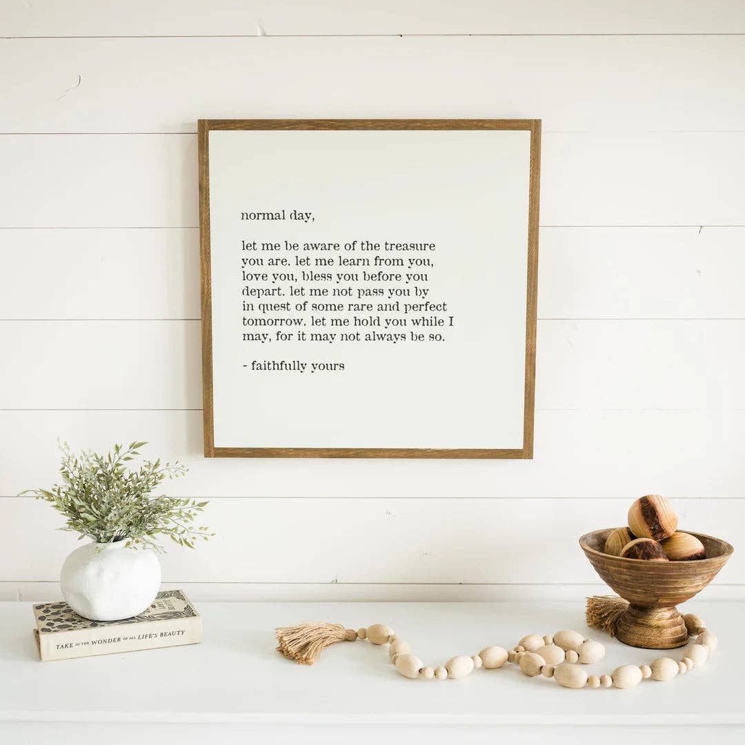 Normal Day | Wall Art