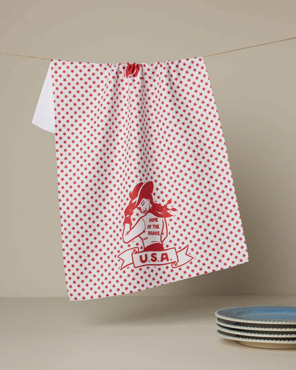 Star Cowgirl Tea Towel