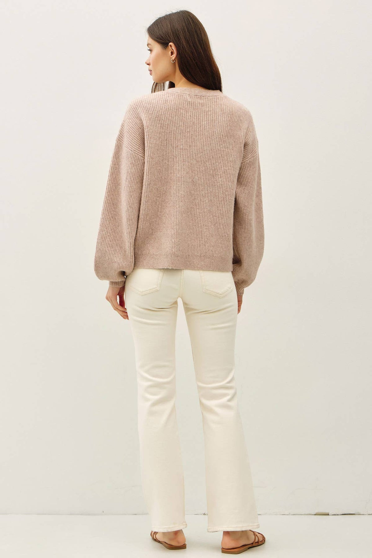 FLORAL APPLIQUES BLOOM OPEN SWEATER CARDIGAN