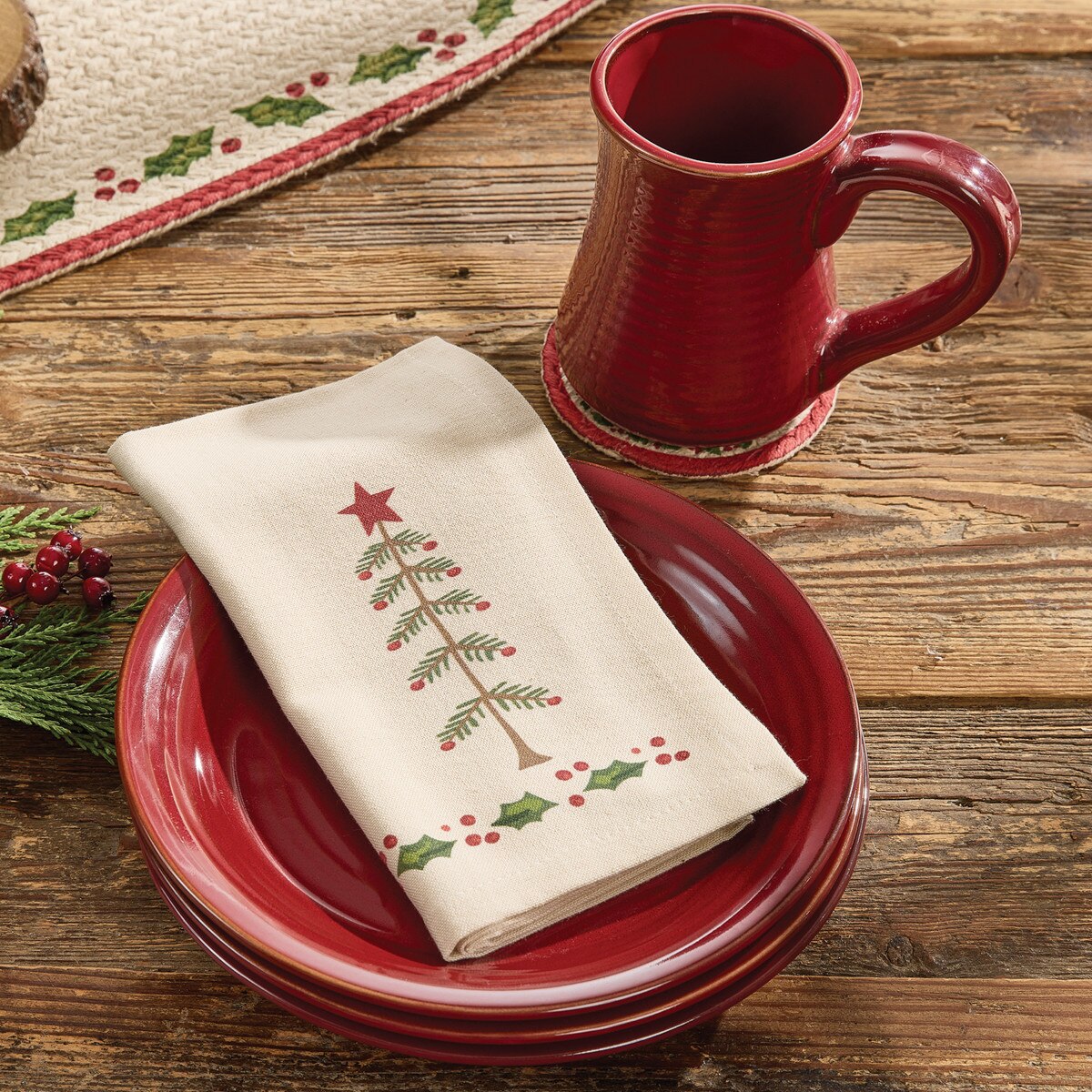 Feather Tree Printed Napkin