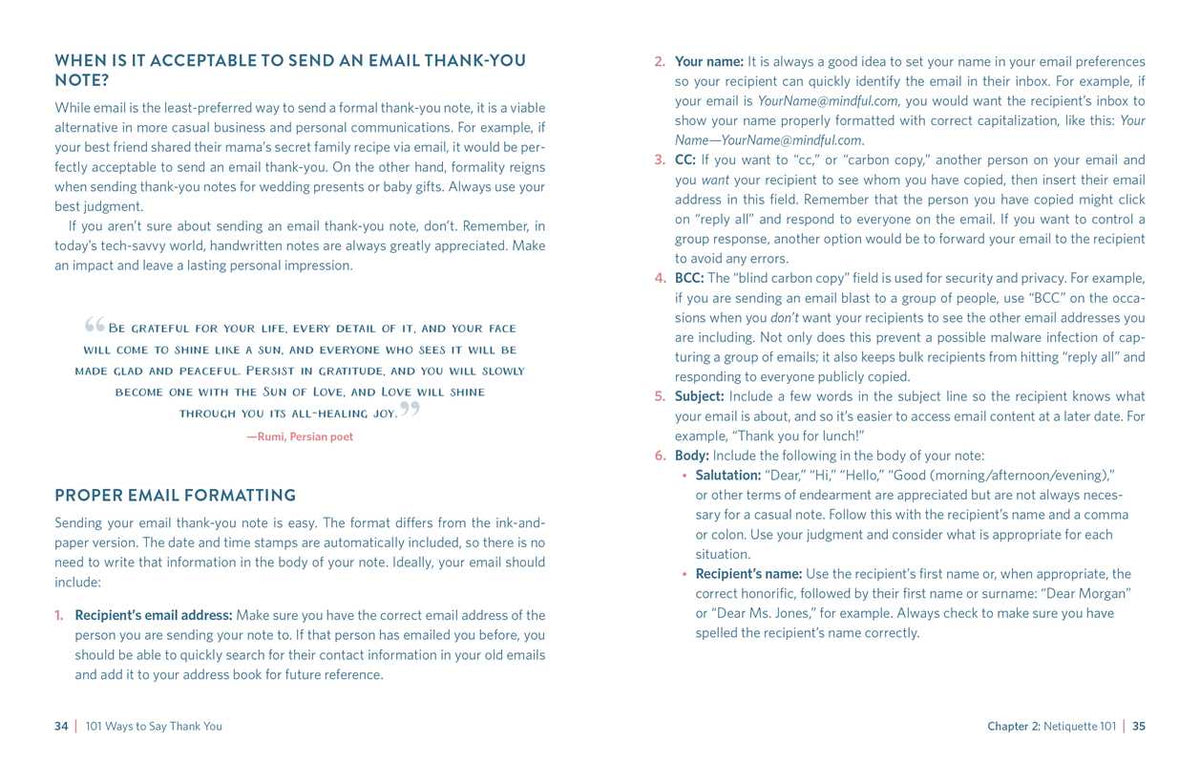 101 Ways to Say Thank You by Kelly Browne