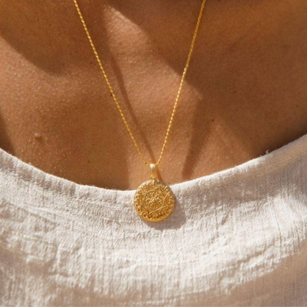 I Choose Joy - inspirational Mantra® mandala necklace
