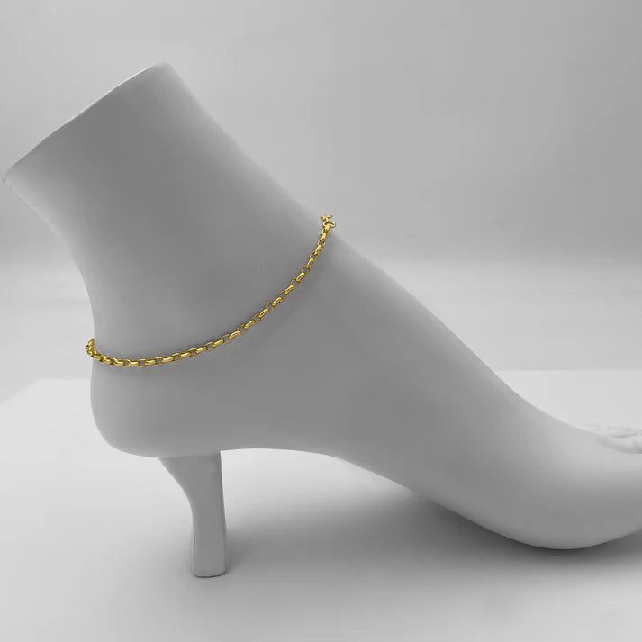 Anklet 3mm Gold 11"