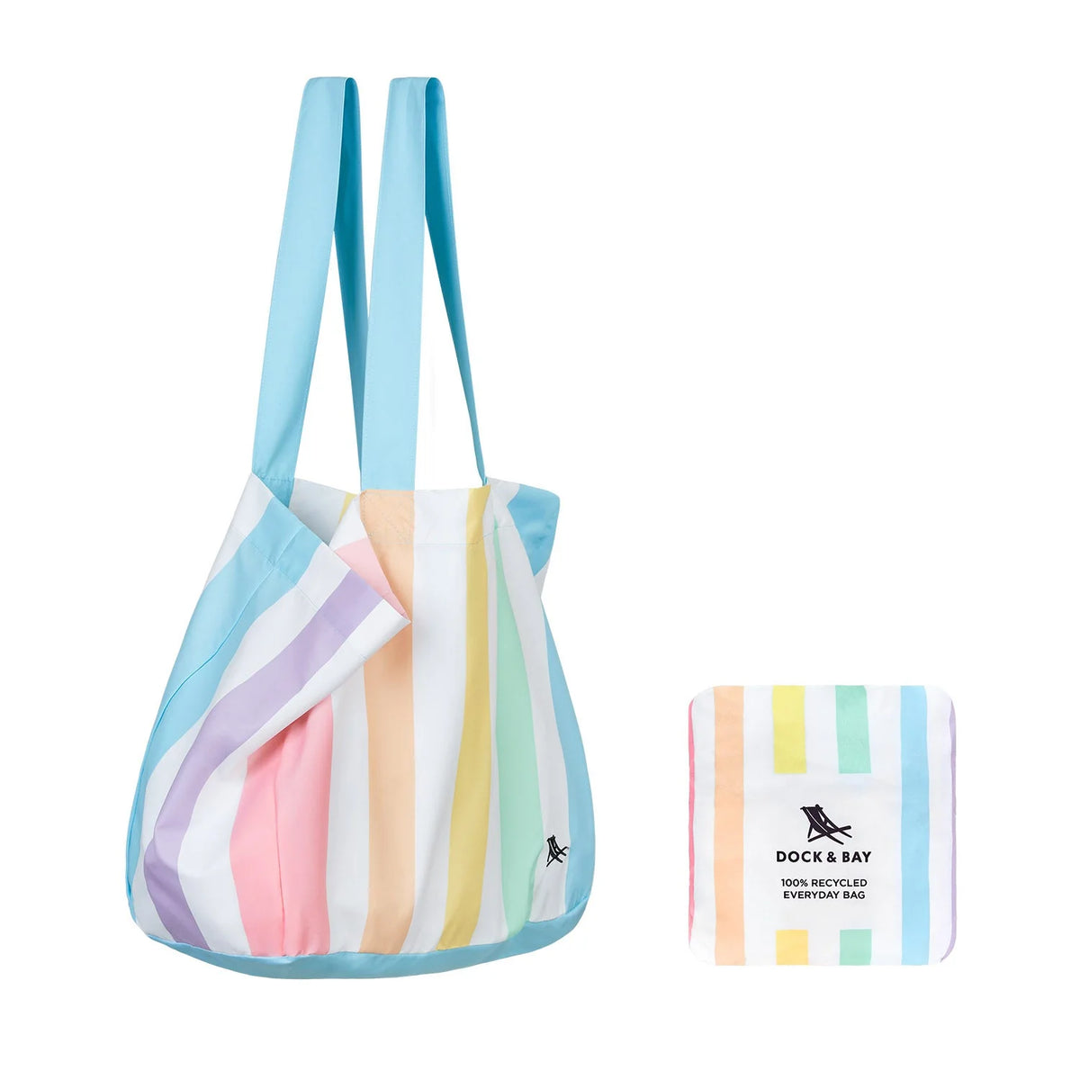 Foldaway Tote Bags - Unicorn Waves