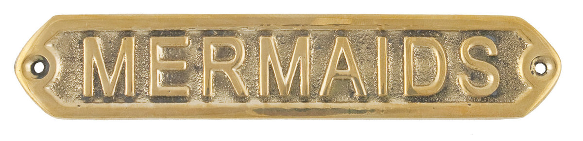 Mermaids Sign – Brass