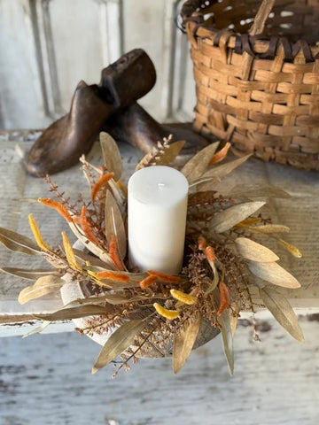 4.5" Cattail Meadows Candle Ring