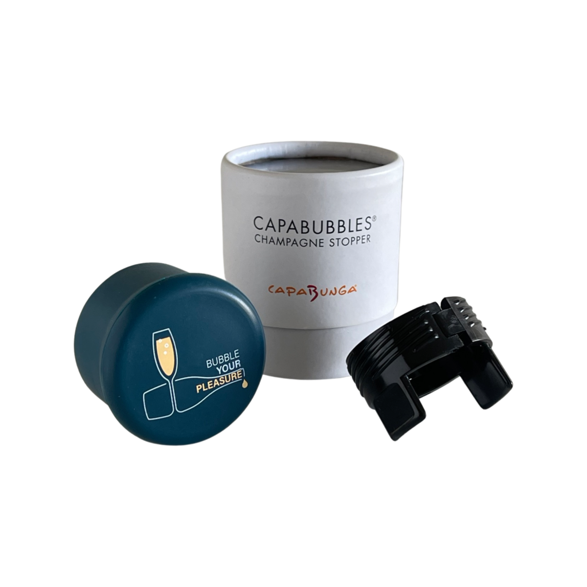 CapaBubbles® "Bubble Your Pleasure" Blue Champagne Stopper