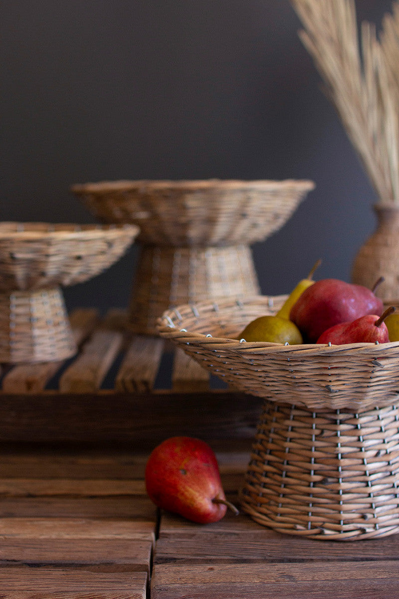Wicker Compote - 3 Sizes