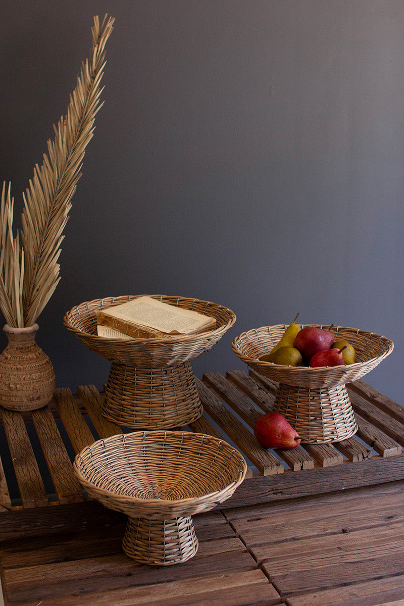 Wicker Compote - 3 Sizes